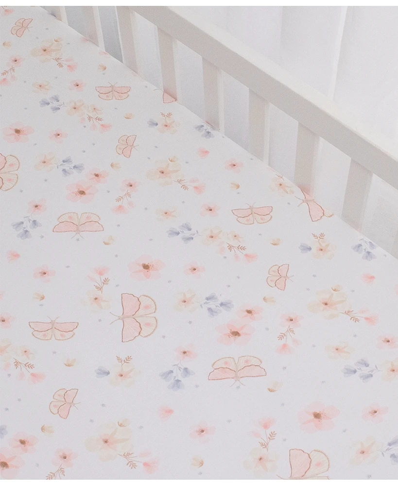 Living Textiles Baby Girls Cotton Jersey Crib Sheet