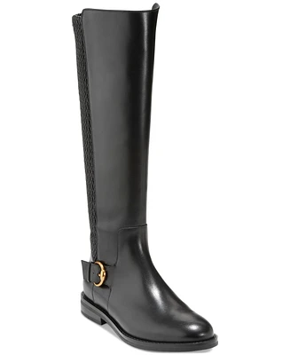 Cole Haan Women's Clover Stretch Side-Buckle Riding Boots