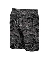 Men's Colosseum Charcoal Kansas State Wildcats Realtree Aspect Ohana Swim Shorts