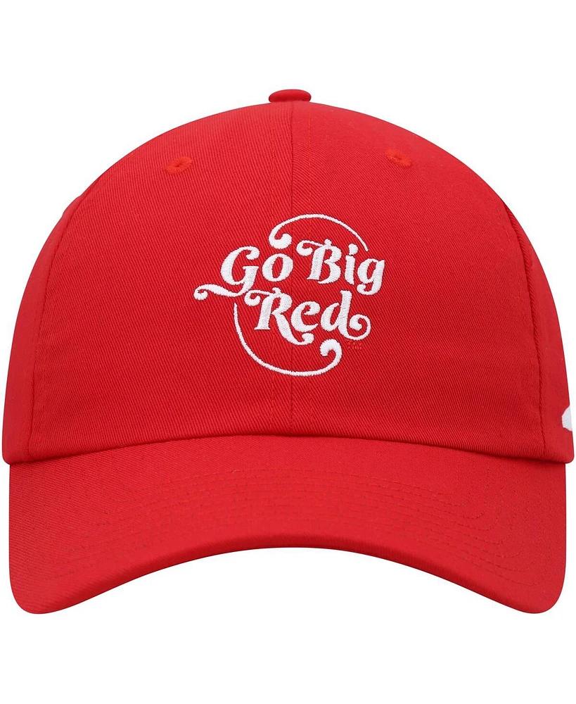 Men's adidas Scarlet Nebraska Huskers Slouch Adjustable Hat