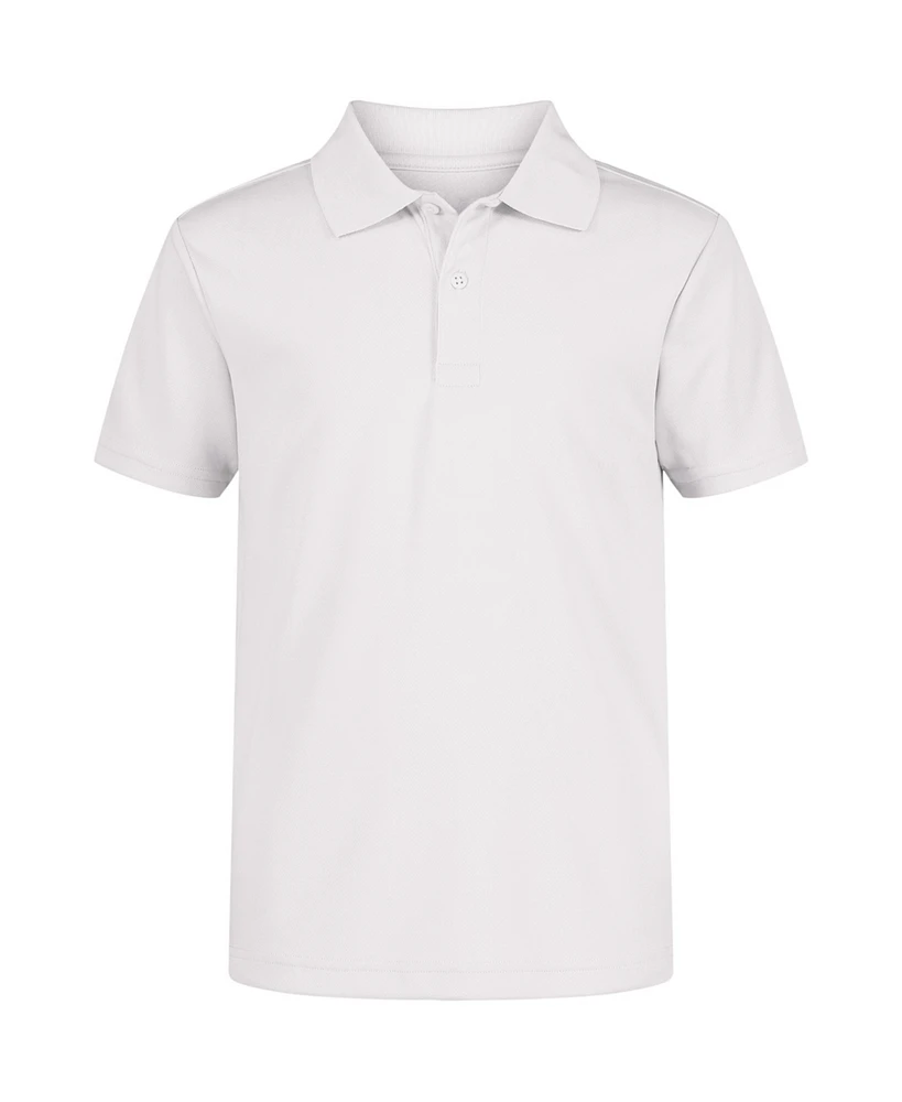 Nautica Little Boys Uniform Quick Dry Short Sleeve Performance Stretch Polo