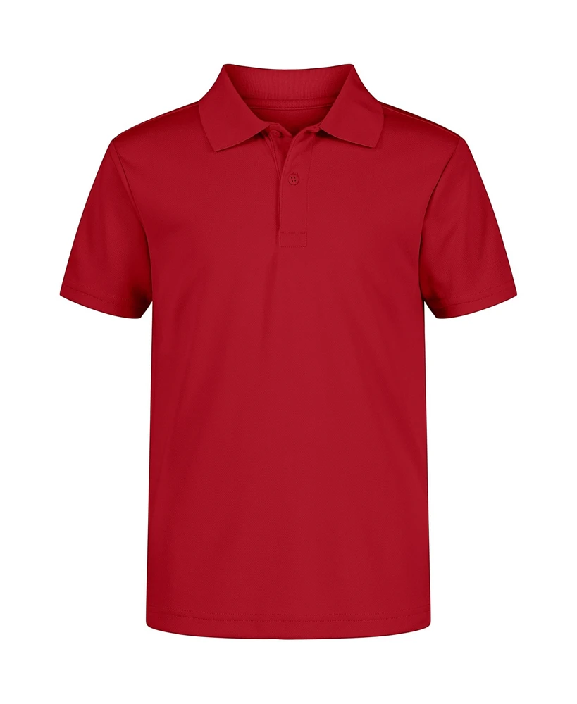 Nautica Little Boys Uniform Quick Dry Short Sleeve Performance Stretch Polo