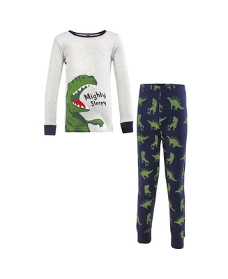 Hudson Baby Boys Cotton Pajama Set Dino