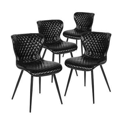 4 Pack Contemporary Upholstered Side Chair