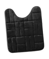 Ultra Soft Non-Slip Plush Memory Foam Bath Rug - Contour 24"x20" Tiled Design