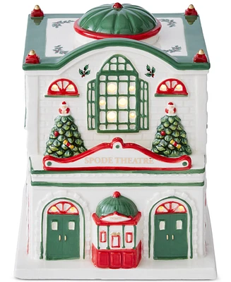 Spode Christmas Tree Village Led Lighted Figural Theatre