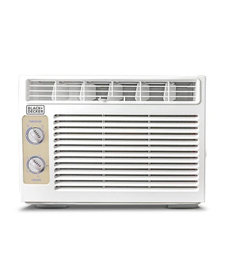 Black+Decker Window Air Conditioner 5,000 Btu, Cools Up to 150 Square Feet White