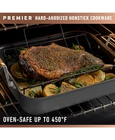 Calphalon Premier Hard-Anodized Nonstick 16" Roasting Pan with Rack