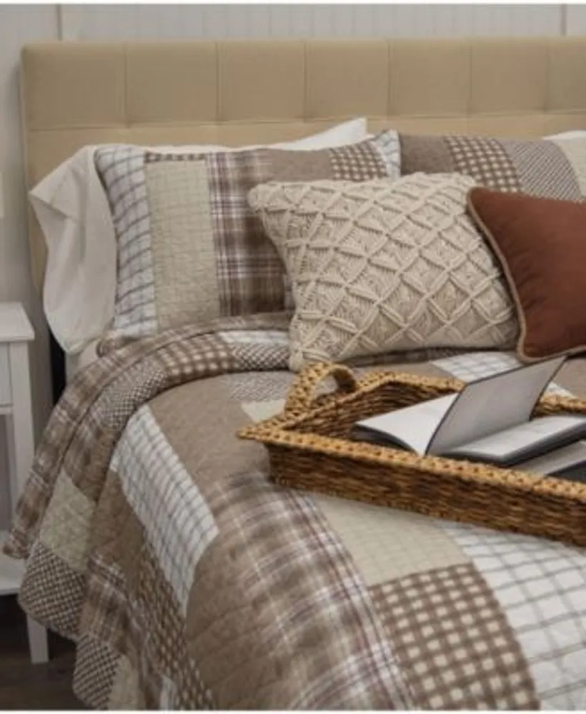 Donna Sharp Highalnd Plaid Reversible 3 Piece Quilt Sets