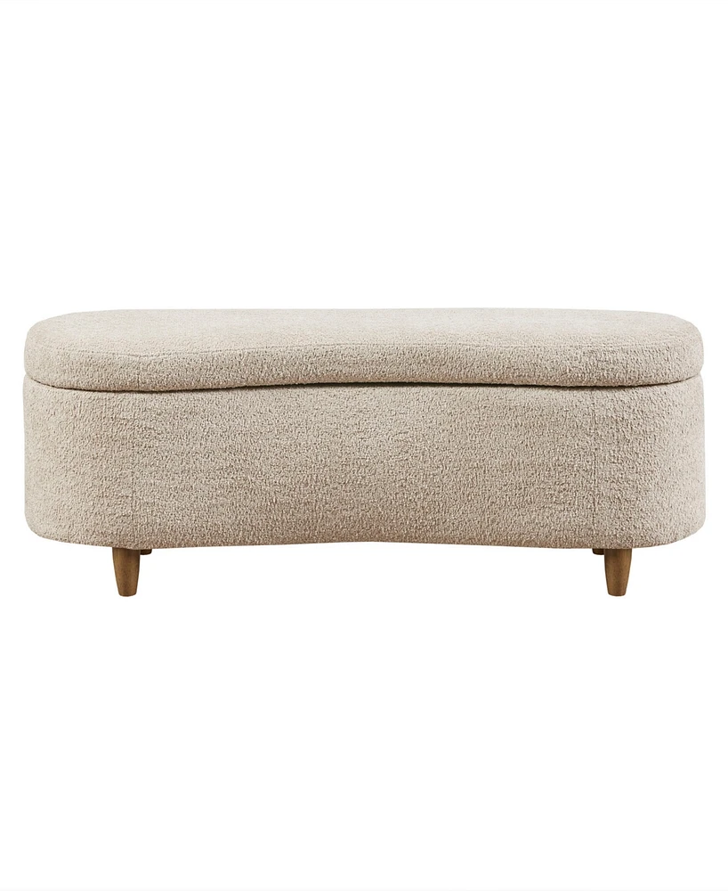 Ink+Ivy Bailey 48"W Boucle Flip Top Storage Bench