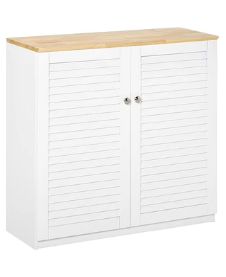 Homcom 32" Storage Buffet Cabinet Storage Organizer Sding Cupboard w/ Shelf
