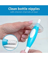 Dr. Browns Baby Dr. Brown's Baby Bottle and Nipple Brush Soft Touch and Sponge Brush, Blue, 2 Pack