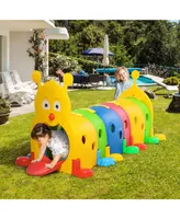 Qaba Toddler Caterpillar Tunnel Climb-n-Crawl Play, 106.75" x 39.75" x 41.25"