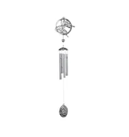 Fc Design 28" Long Pewter Butterfly Wind Chime