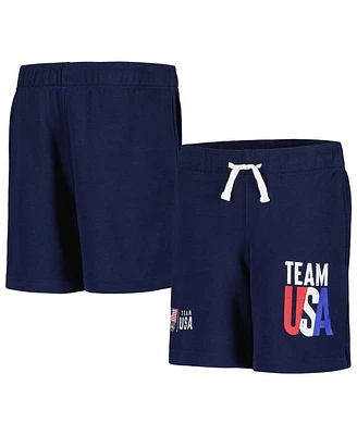 Big Boys Navy Team Usa Vintage-Like Americana Shorts