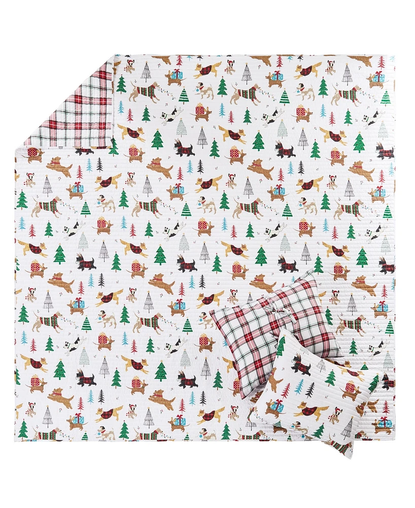 Levtex Jingle Paws Reversible 3-Pc. Quilt Set