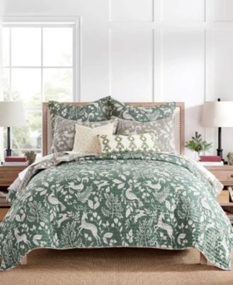 Levtex Bretton Woods Green Reversible Quilt Sets