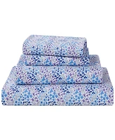Sunham Microfiber Easy Care Printed 4-Pc. Sheet Set, California King