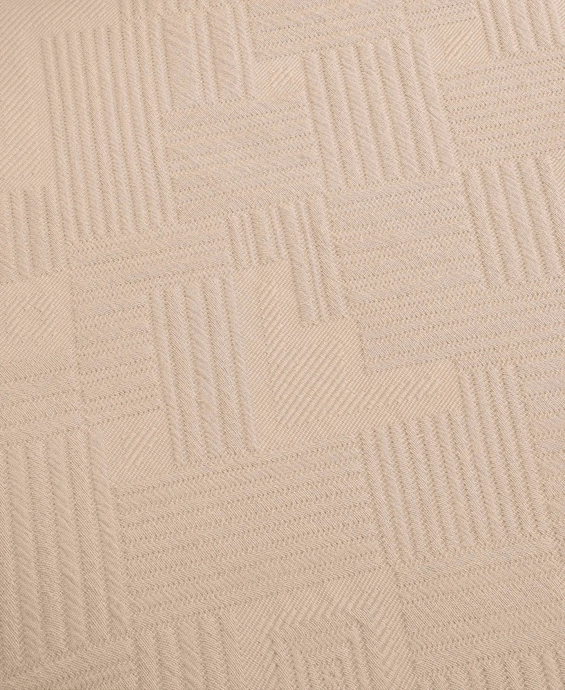 Superior Geometric Fret Textured Jacquard Matelasse All-Season -Piece Bedspread Set