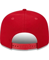 Men's New Era Scarlet San Francisco 49ers Main Script 9FIFTY Snapback Hat