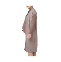 Ripe Maternity Maternity Ripe Heather Nursing Relaxed Cardigan Mocha