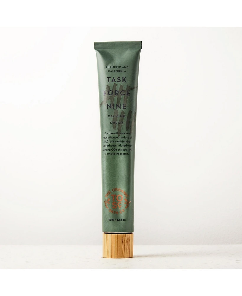 The Organic Skin Co Task Force Nine Calming Cream & Organic Face Moisturizer | Calming Calendula Cream For Sensitive & Irritated Skin | For Men and Wo