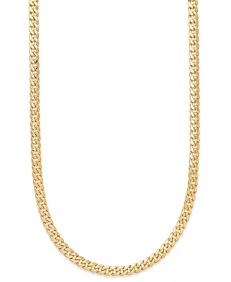 Cuban Link Chain Necklace 22" (7mm) in 14k Gold