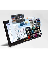 New Linsay 10.1" Tablet Octa Core 128GB Bundle with 2 Usb Wall Light Charging Station Newest Android 14