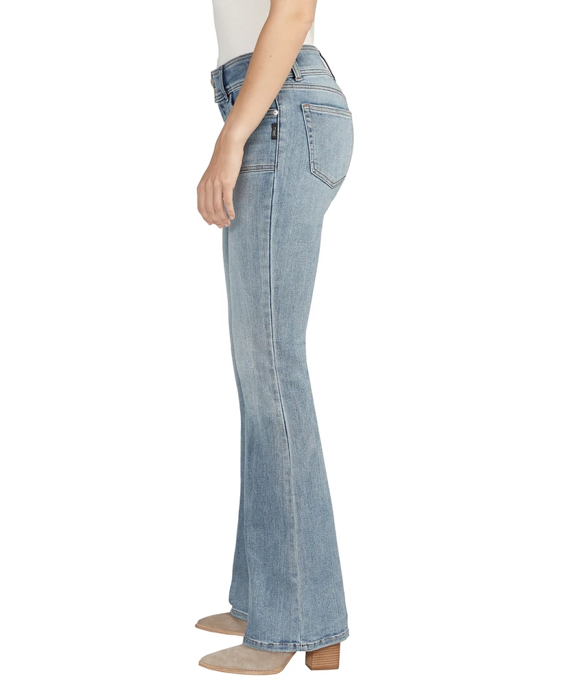 Silver Jeans Co. Women's Be Low Low Rise Flare Jeans