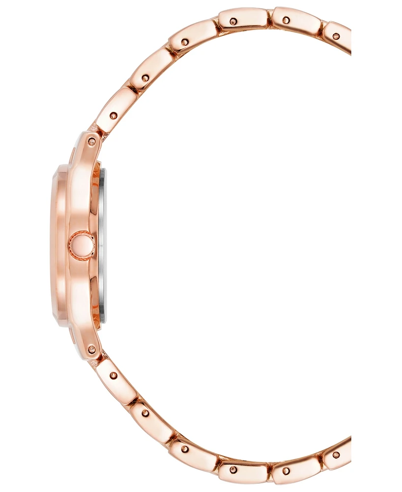 Anne Klein Women's Quartz Rose Gold-Tone Alloy Bracelet Watch, 26mm