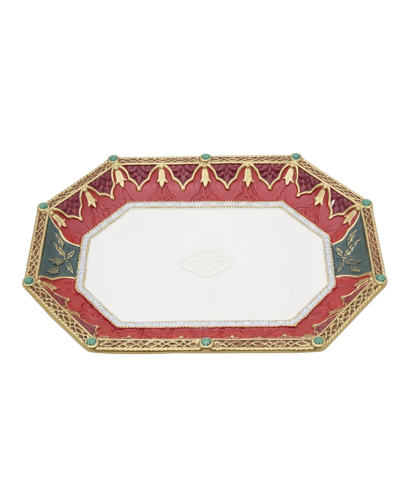 Fitz and Floyd Noel Holiday Large Platter, 16-in x 12-in