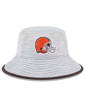 Men's New Era Gray Cleveland Browns Game Bucket Hat