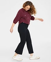On 34th Women's Ponte Kick-Flare Ankle Pants, Regular and Short Lengths, Created for Macy's