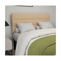 Merrick Lane Coppola Queen Headboard With Tufted Upholstery And Powder Coated Metal Frame