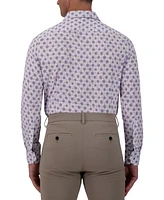 Report Collection Men's Slim-Fit Floral-Print Shirt