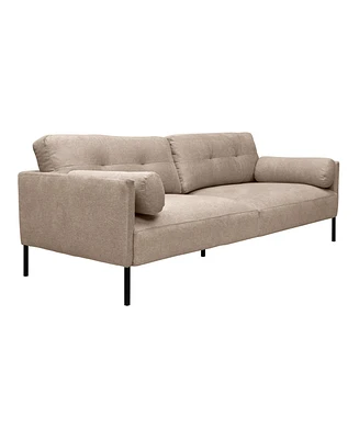 Armen Living Michalina 84" Polyester, Nylon with Metal Legs Sofa