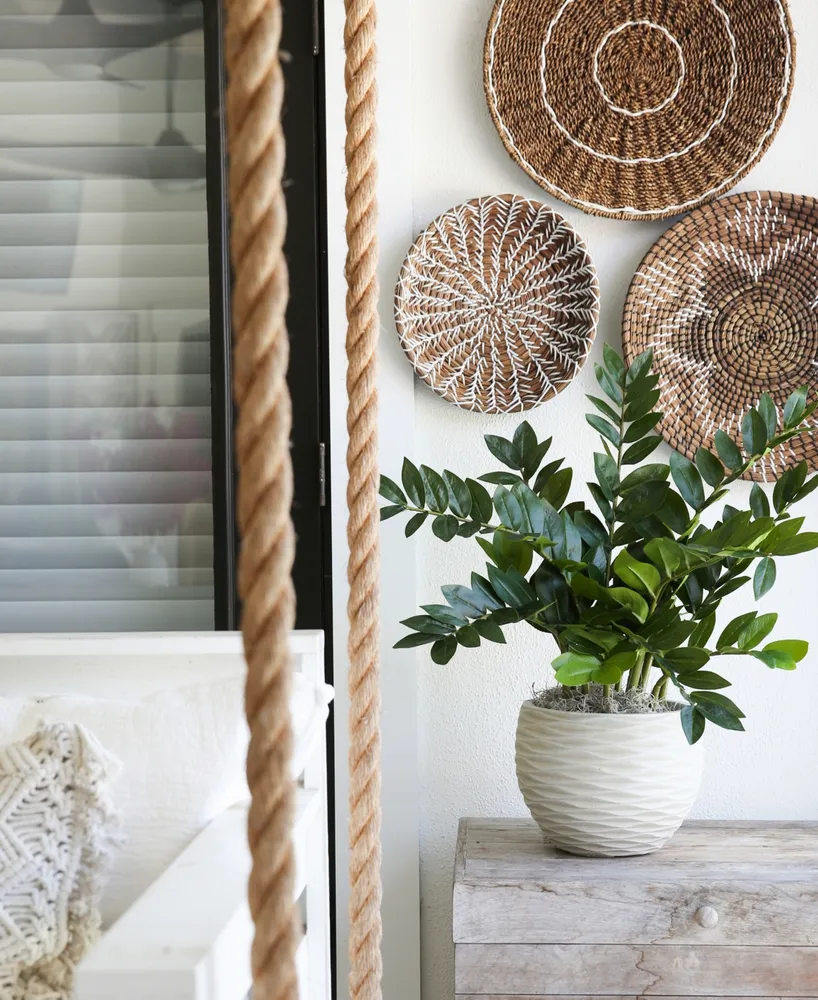 Nearly Natural 28" Artificial Zamioculcas Plant with Decorative Planter