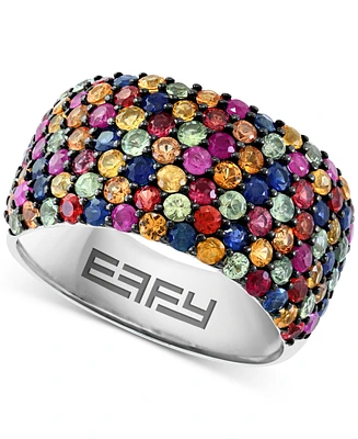 Effy Multicolor Sapphire Ring (3-5/8 ct. t.w.) Sterling Silver