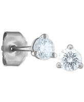 Certified Near Colorless Diamond Stud Earrings (1/3 ct. t.w.) 18k White or Yellow Gold