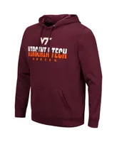 Men's Colosseum Maroon Virginia Tech Hokies Lantern Pullover Hoodie