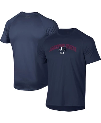 Men's Under Armour Navy Jackson State Tigers 2023 Sideline Performance Raglan T-shirt