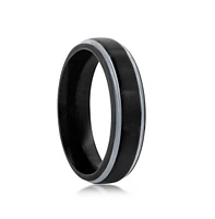 Silver 6mm Tungsten Ring