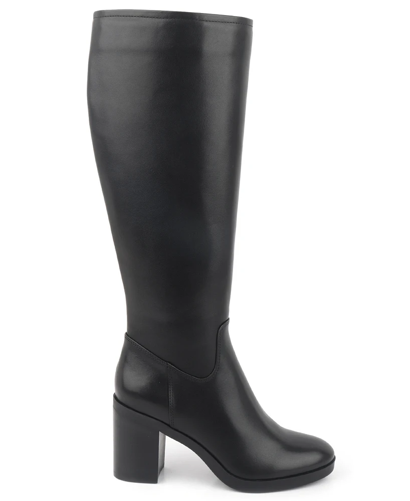 Kenneth Cole New York Women's Veronica Knee High Block Heel Boots - Black