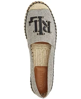 Lauren Ralph Women's Cameron Logo Slip-On Espadrille Flats
