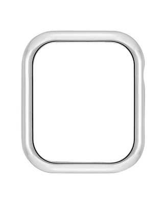 Anne Klein Women's Polished Silver-Tone Alloy Metal Protective Case designed for Apple Watch 41mm