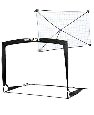 Net Playz Backyard Soccer Goal, Rebound Net for Backyard, Football Soccer Gifts for Kids Children Teens
