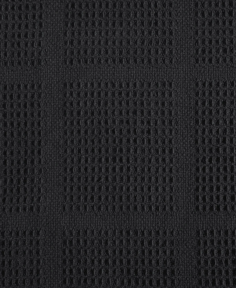 Kenneth Cole New York Essentials Waffle Grid Cotton Dobby Blanket