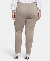 Nydj Plus Size Sheri Slim Cargo Jeans