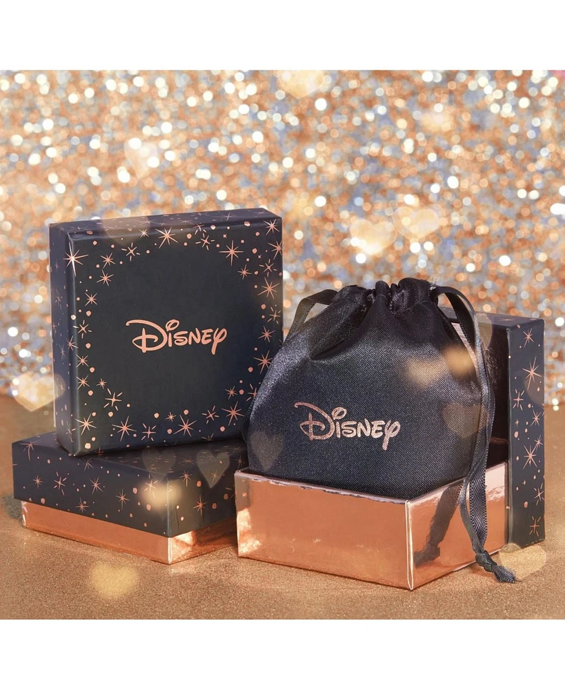 Disney Minnie Mouse Silver Plated Cubic Zirconia Mommy & Me Necklace Set