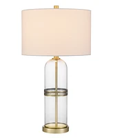 Lenoir 28" Height Glass Table Lamp Set